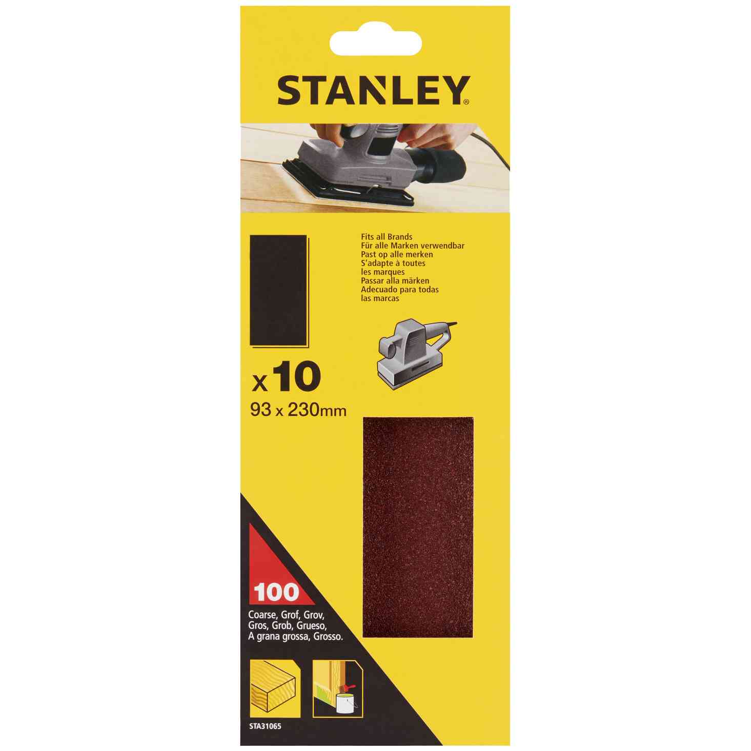 1,0 CF Di PIRANHA STANLEY STA31065 (X31065) 10 FOGLI 93X230