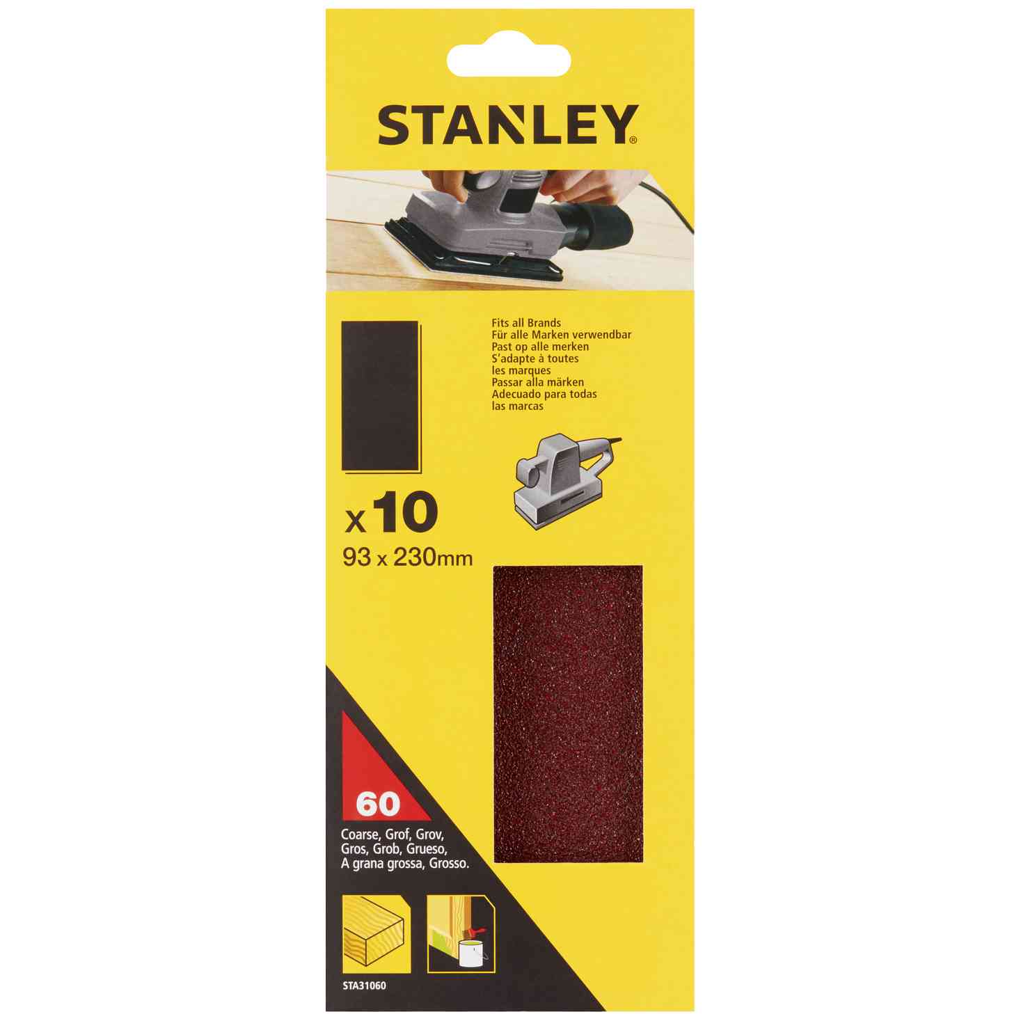 1,0 CF Di PIRANHA STANLEY STA31060 (X31060) 10 FOGLI 93X230