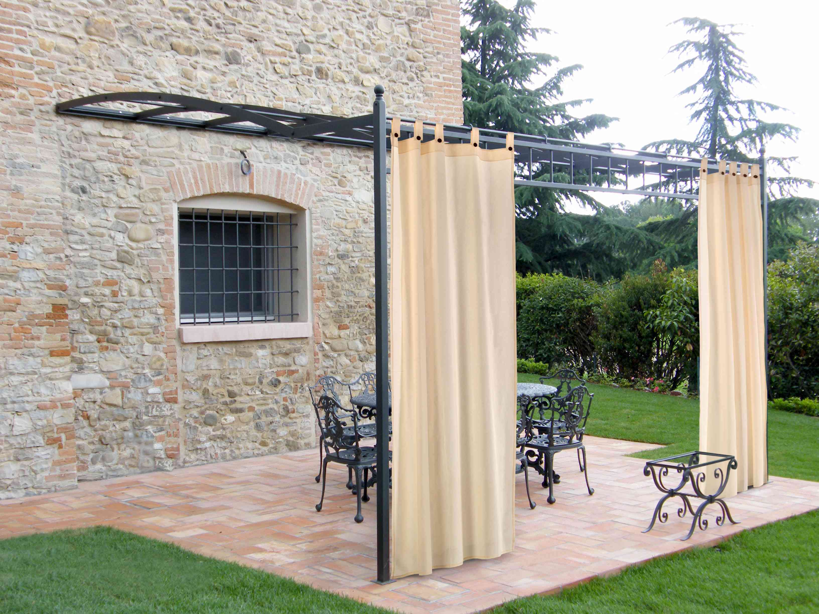 1,0 PZ Di TENDA PER GAZEBO A BRETELLA 160XH270 CM ECRU