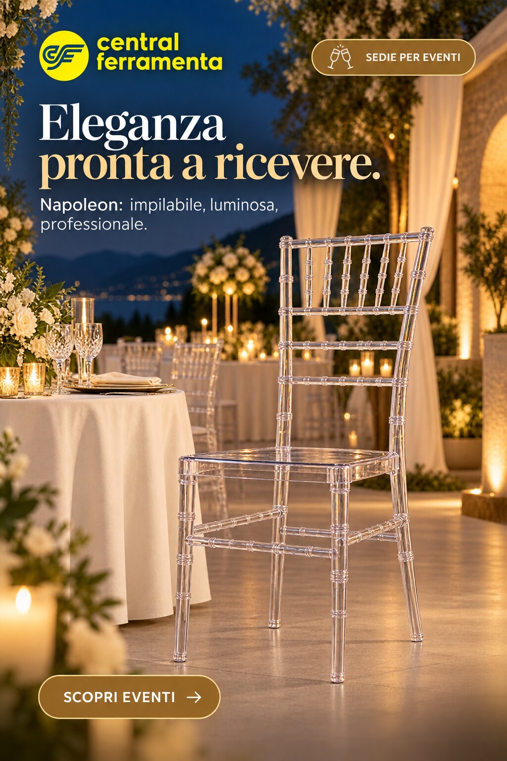 Sedie per eventi