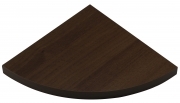 4 PZ Di *MENSOLA ANGOLO  NOCE CM.35X35X2,5