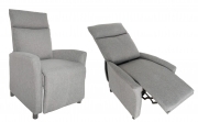 1 PZ Di POLTRONA RECLINER "SIRIA" TESSUTO GRIGIO