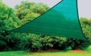 TELO VELA OMBRA OMBREGGIANTE TRIANGOLARE TRIANGOLO MT 3X3X3 COPERTURA VERDE