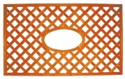4 PZ Di *PANNELLO GRIGL.LEGNO CM.150X90H C/OVALE OR