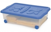 10,0 PZ Di CONTENITORE ROLLING C/COPERCHIO ALI 60X40H18 CM