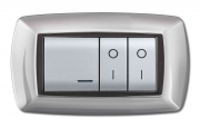 1,0 PZ Di PLACCA LIFE MOD. LIVING PLAS.ALLUMINIO CH. 4P