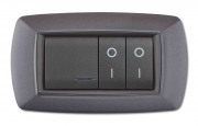 1,0 PZ Di PLACCA LIFE MOD. LIVING VULC.GRIGIO CHIARO 4P