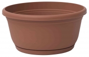 1,0 PZ Di CIOTOLA IN PLASTICA UNICA CON SOTTOVASO D 30 CM