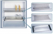 1,0 CP Di MENSOLA COLAPIATTI ACCIAIO INOX C/VASCH 86 CM