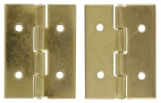 100,0 PZ Di CERNIERA ACCIAIO OTTONATO 15 X 20 MM**