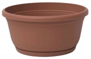 1,0 PZ Di CIOTOLA IN PLASTICA UNICA CON SOTTOVASO D 25 CM