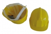 Elmetto casco protettivo sicurezza lavoro cantiere giallo antinfortunistica