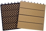 10 PZ Di *PIASTRELLA POLI-WOOD LEGNO CHIARO CM.30X30