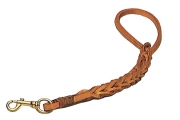 6 PL Di *PL GUINZAGLIO IN PELLE MOD. TRECCIA A 3 FILI