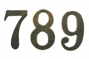 6 BL Di BL NUMERO CIVICO GHISA VERDE ANT.N.6 CM.13