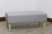 1 PZ Di *PANCA TESSUTO/LEGNO CM.100X40X40H GRIGIO