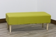 1 PZ Di *PANCA TESSUTO/LEGNO CM.100X40X40H VERDE