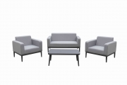 1 PZ Di SALOTTO VIENNA PEZZI 4 GRIGIO