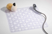 1,0 PZ Di GEDY CO5555 TAPPETO DOCCIA VINILE CUORE 55X55 TRAS