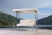1,0 PZ Di DONDOLO ROMANTIC IN ACCIAIO A 3 POSTI