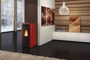 1,0 PZ Di STUFA PELLET 7 KW KETTY EVO 2.0 BORDEAUX