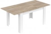 1 PZ Di KIT TAVOLO KENDRA 90X140/190XH78 CM ROVERE BIANCO