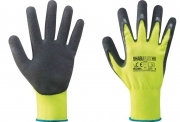 12,0 PA Di GUANTI NYLON/LATTICE GIALLO FLUO/NERO TG. 9