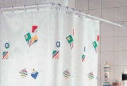 1,0 PZ Di TELAIO TENDA VASCA  80X160 CM BIANCO