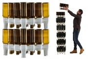 1,0 PZ Di SCOLABOTTIGLIE A 2 MODULI PER 32 BOTTIGLIE