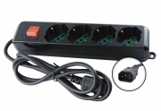 1,0 PZ Di MULTIPRESA 4BIP/SCH+INTERR. SPINA IEC GRUPPO CONTI