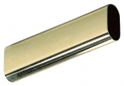 1 PZ Di TUBO OVALE OTTONATO MM.30X15 ASTE DA ML.3