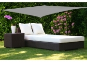 Telo vela ombra ombreggiante rettangolare rettangolo MT 6 X 3 copertura GRIGIO