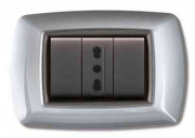 10,0 PZ Di PLACCA LIFE MOD.LIVING PLAS.ALLUMINIO CH. 3P