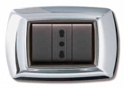 10,0 PZ Di PLACCA LIFE MOD. LIVING PLAST. CROMO  3P