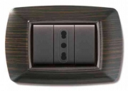 10,0 PZ Di PLACCA LIFE MOD. LIVING PLAST. WENGE 3P