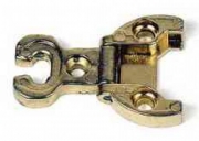 10,0 PZ Di CERNIERA PER MOBILI A0054 OTTONATA 32X34 MM