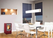 1,0 PZ Di STUFA PELLET 5,8 KW KING 60 BORDEAUX