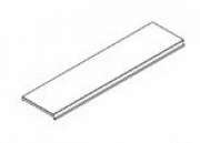 2 PZ Di ZAF LISTA RIPIANO CM. 20X100 PANNA