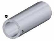 5,0 PZ Di PROFILO CROMO H.100 CM TUBO TONDO 12X1 MM