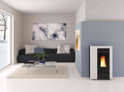 1,0 PZ Di STUFA PELLET 9 KW ANNABELLA AD EVO CANAL. BIANCO