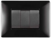 1,0 PZ Di PLACCA LIFE Q MOD.LIVING PLAS.NERO         7P