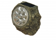 1 PZ Di *LAMPADA DA GIARDINO SOLARE "GRANITO" 8 LED