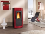 1 PZ Di STUFA PELLET KW.25 LILIANA IDRO BORDEAUX