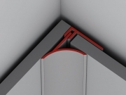 12,0 PZ Di PROFILO ANGOLO INTERNO A201  CM 300 NOCE