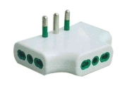 1,0 PZ Di FME ART.82.220 ADATTATORE TRIPLO PIATTO 3 PR. 2P+T