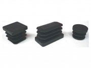 50,0 PZ Di PUNTALE ALETTATO RETTANGOL 40X60 MM PLAST NERO