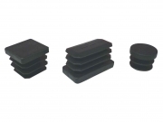 100,0 PZ Di PUNTALE ALETTATO QUADRATO 35X35 MM PLAST NERO*