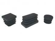 200,0 PZ Di PUNTALE ALETTATO QUADRATO 20X20 MM PLAST NERO