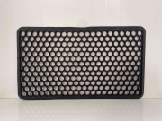 1,0 PZ Di ZERBINO NIDO DAPE NERO CON BORDO 41X71 CM