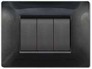 1,0 PZ Di PLACCA LIFE Q MOD.LIVING PLAS.NERO GL      4P